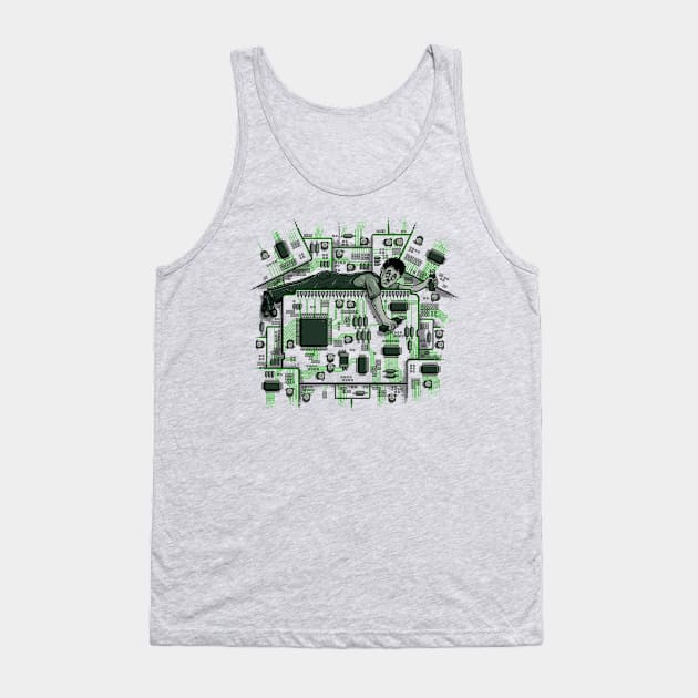 Digital Times Tank Top by salihgonenli